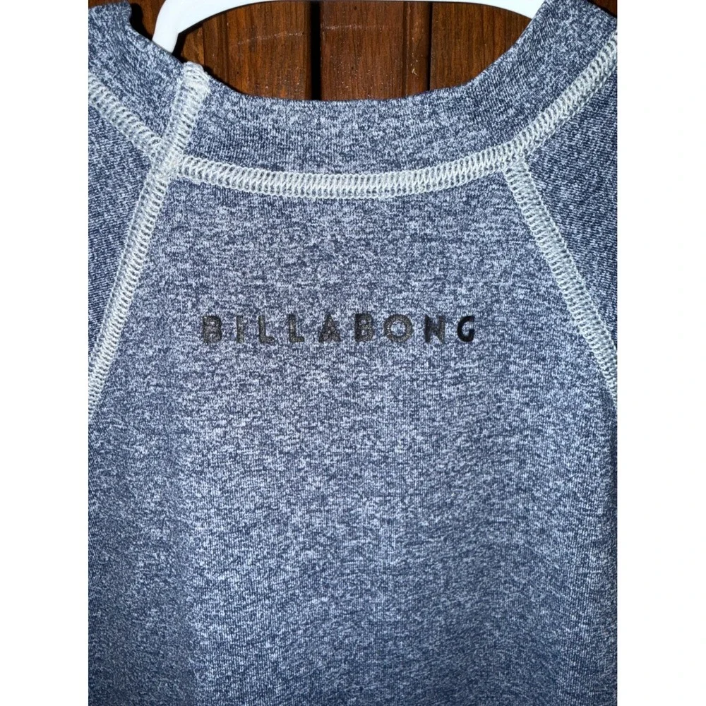 Billabong Kids Blue Heather Rash Guard Swim Shirt UPF 50+ Protection Size 6